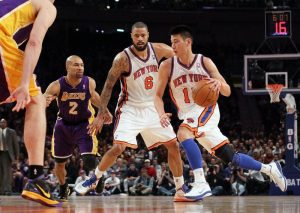 Jeremy Lin pendant la Linsanity contre les Lakers